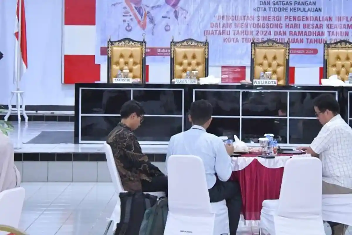 TPID Tidore Gelar Rakor Pengendalian Inflasi Jelang Nataru