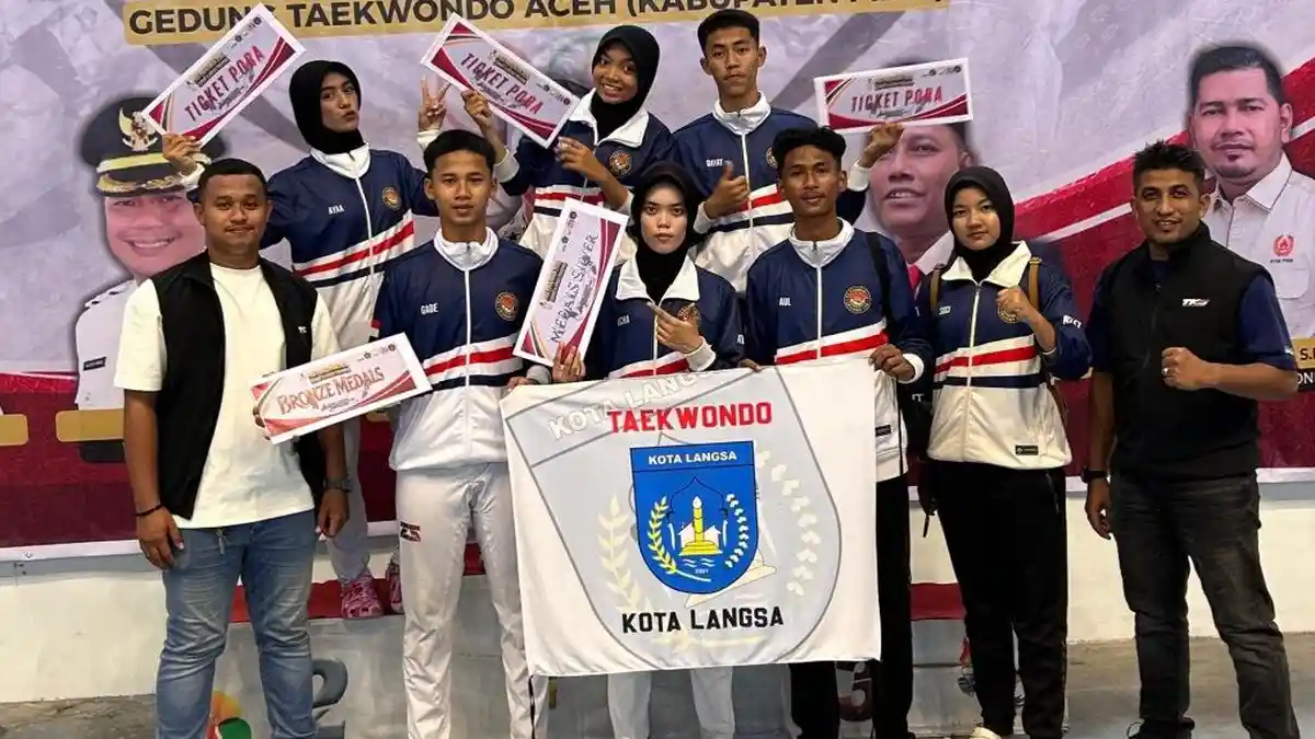 5 Atlet Taekwondo Kota Langsa Lolos PORA XV 2026 Aceh Jaya