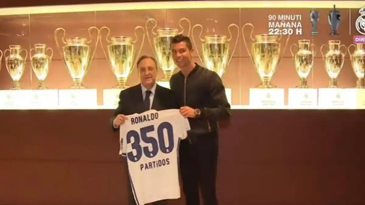 Real Madrid Kasih Jersey untuk Cristiano Ronaldo dengan Nomor Punggung 350