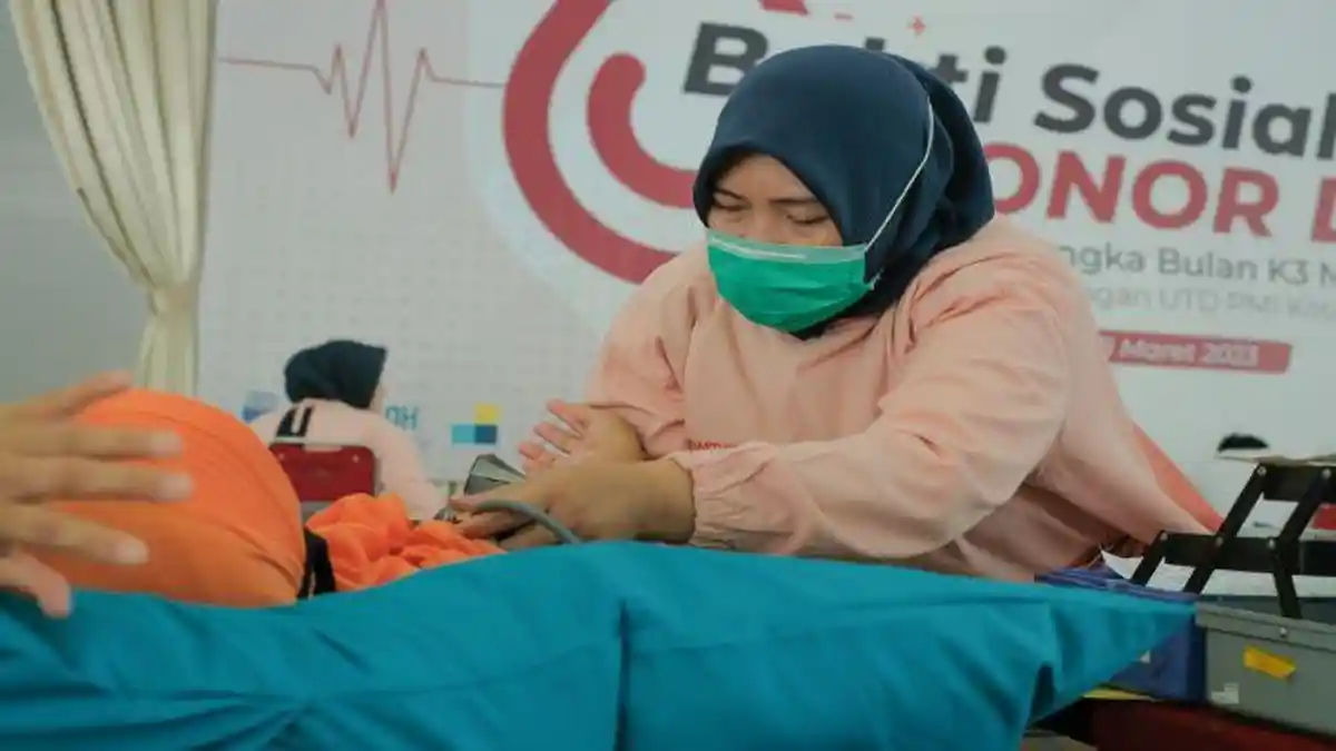 Gelar Donor Darah, Pusri Kumpulkan 255 Kantong Darah