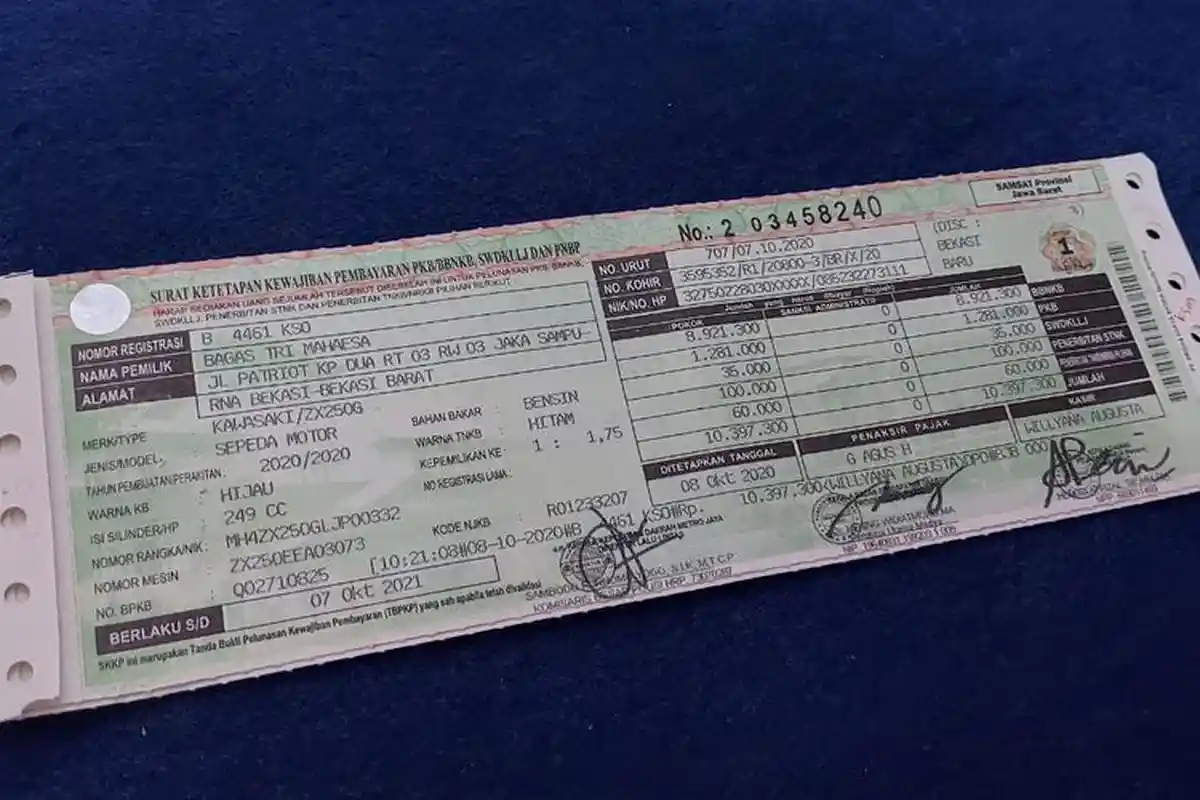 Cara Bayar Pajak Motor secara Online Lewat SIGNAL, Mudah dan Praktis