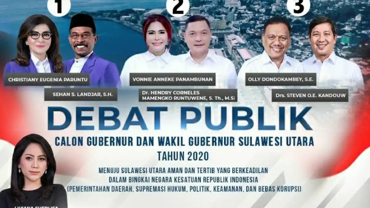 Debat Pilkada Sulut Malam Ini di Kompas TV, Ini Tema yang Diangkat
