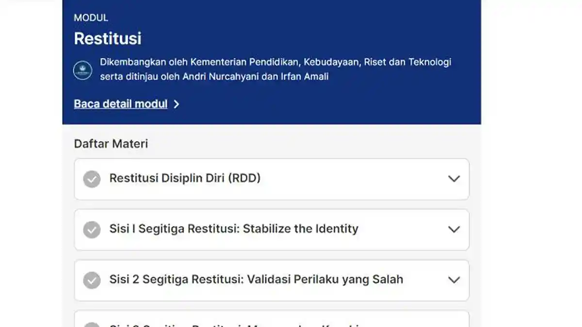 Kunci Jawaban Soal Post Test Modul 2 Disiplin Positif Restitusi PMM Platform Media Mengajar 2024!