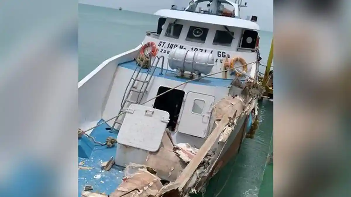 Penyebab Express Bahari 3B Tabrak Dermaga Pelabuhan Tanjungkalian Mentok, Handle Engine Rusak