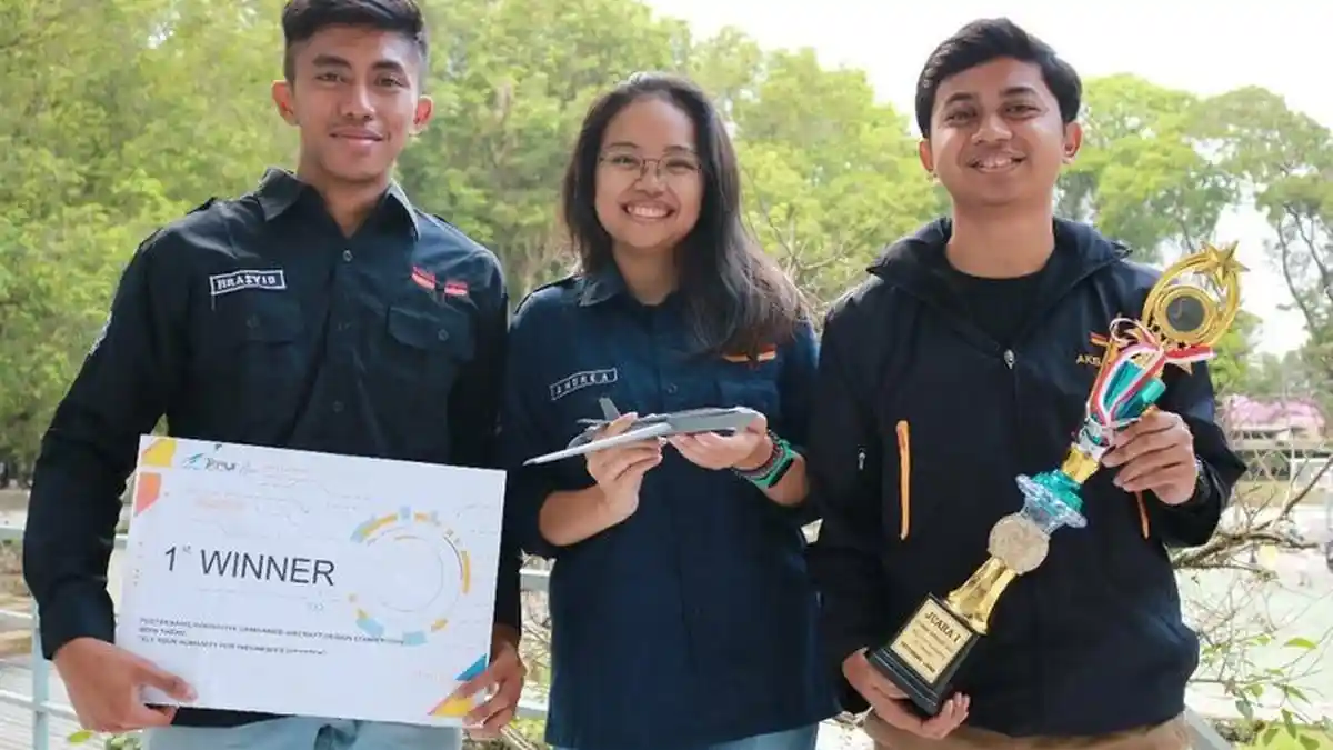 HEBAT, Mahasiswa ITB Ini Juara 1 Lomba Desain UAV, Bisa Bantu Penanganan Bencana Loh