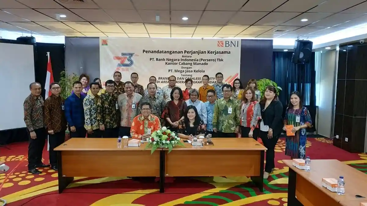 BNI Kerja Sama dengan Mega Jasa Kelola, Kampanye Gerakan Non Tunai di Megamas