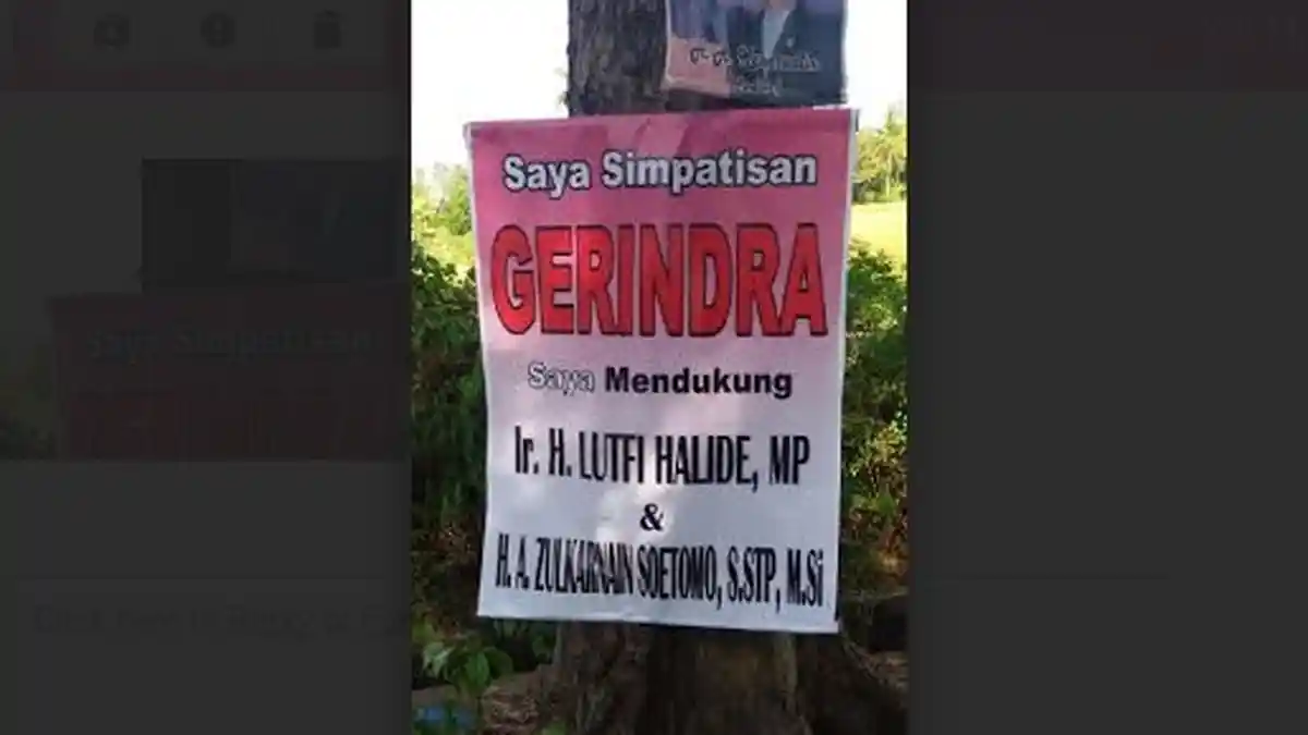 Simpatisan Gerindra Dukung LHD-Azas di Soppeng