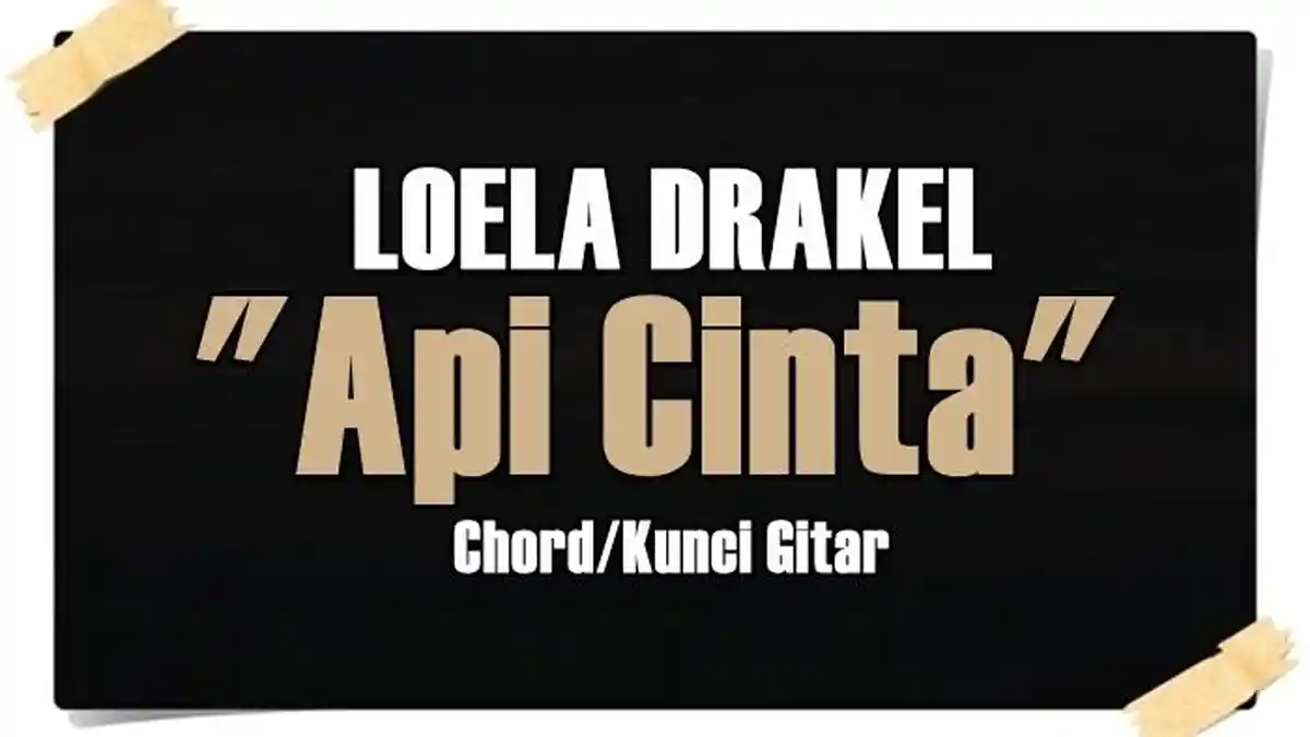 Kunci Gitar Api Cinta - Loela Drakel - Cover Faldiansyah Viral TikTok ...