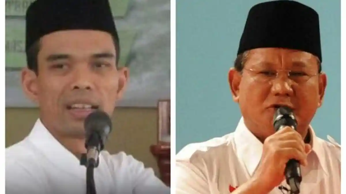 Gerindra Rayu Ustaz Abdul Somad Jadi Cawapres Prabowo: Doakan Istiqomah Menjadi Ustaz Sampai Mati