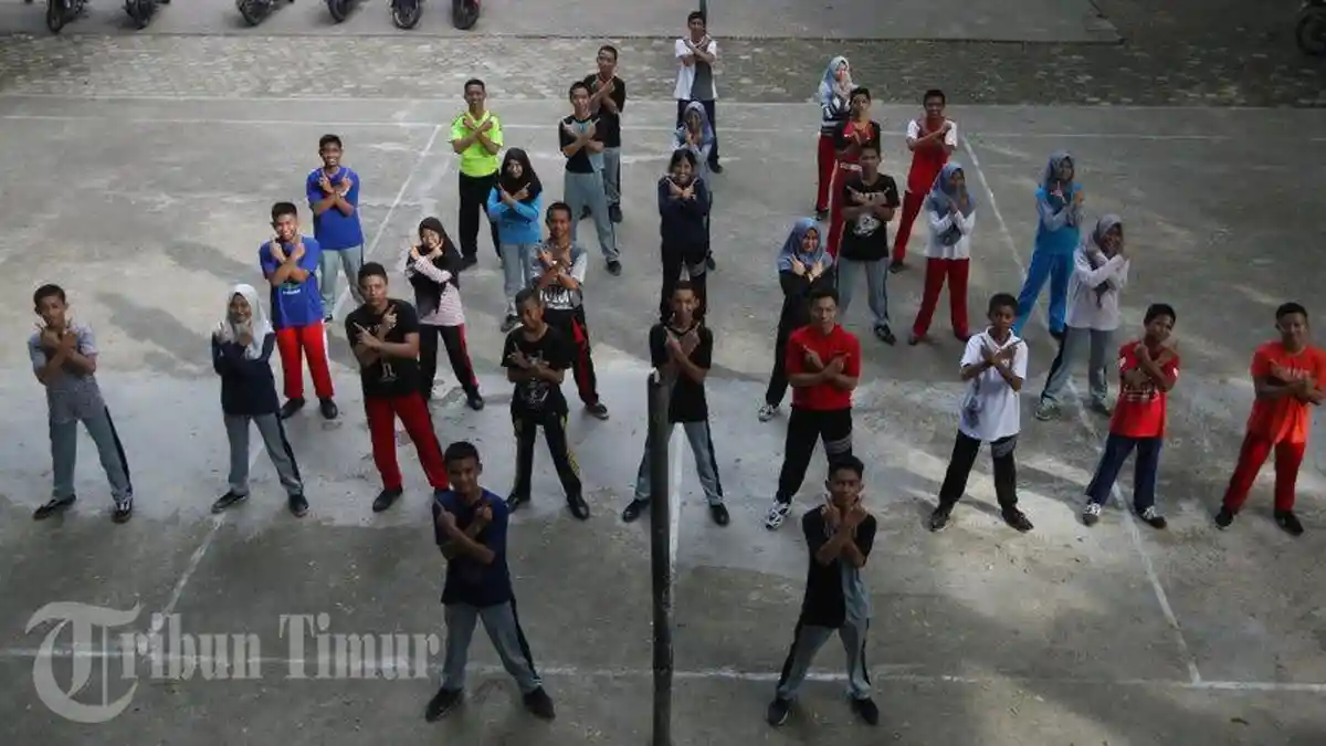 Jadi Tuan Rumah Lomba Paskibra se Makassar, Tim Paskibra Smanses Fokus Latihan