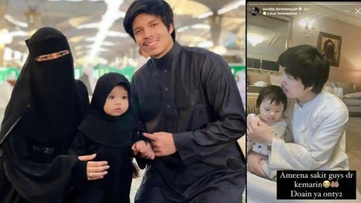 Lagi Umroh, Ameena Jatuh Sakit, Atta Halilintar dan Aurel Kabarkan Kondisi Sang Anak: Doain Ya!