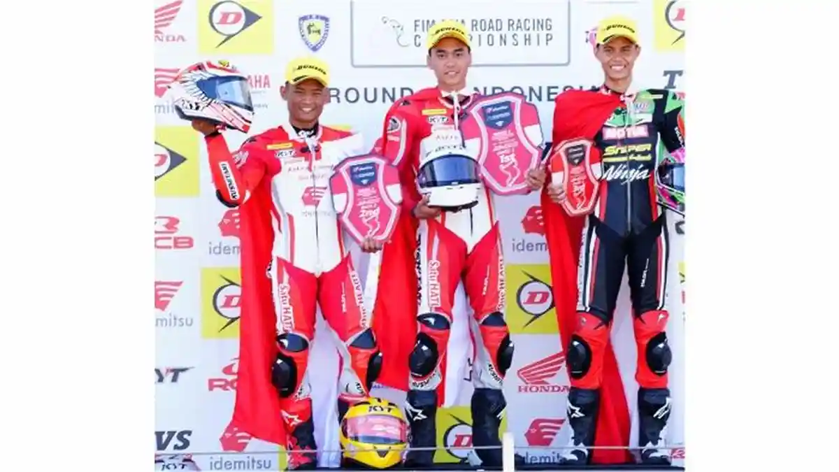 Pebalap Astra Honda Tak Terkalahkan di ARRC Mandalika