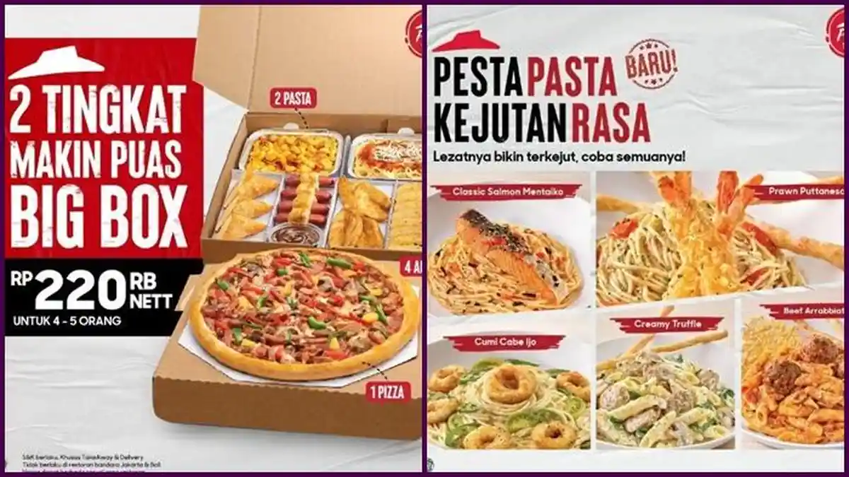 Promo Pizza Hut Hari Kamis 16 Juni 2022, Dapatkan 2 Tingkat Big Box hanya dengan Harga Rp 220.000