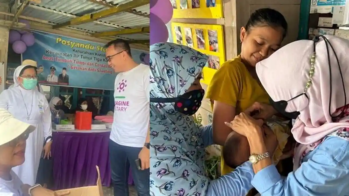 Aktif Bantu Cegah Stunting, Rotary Club Terus Berikan Pelayanan di Posyandu