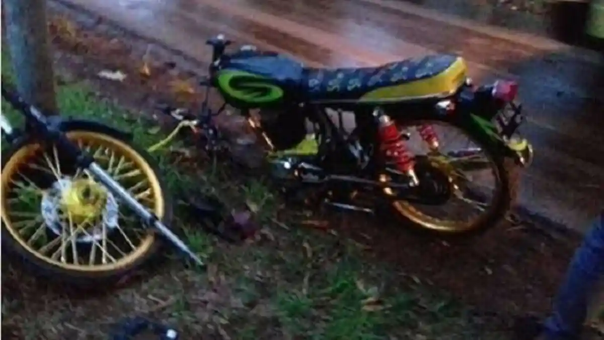 Kecelakaan Maut Pukul 06.30 WIB, Karim Maulana Tewas, Motor Korban Tabrakan dengan Mobil Box