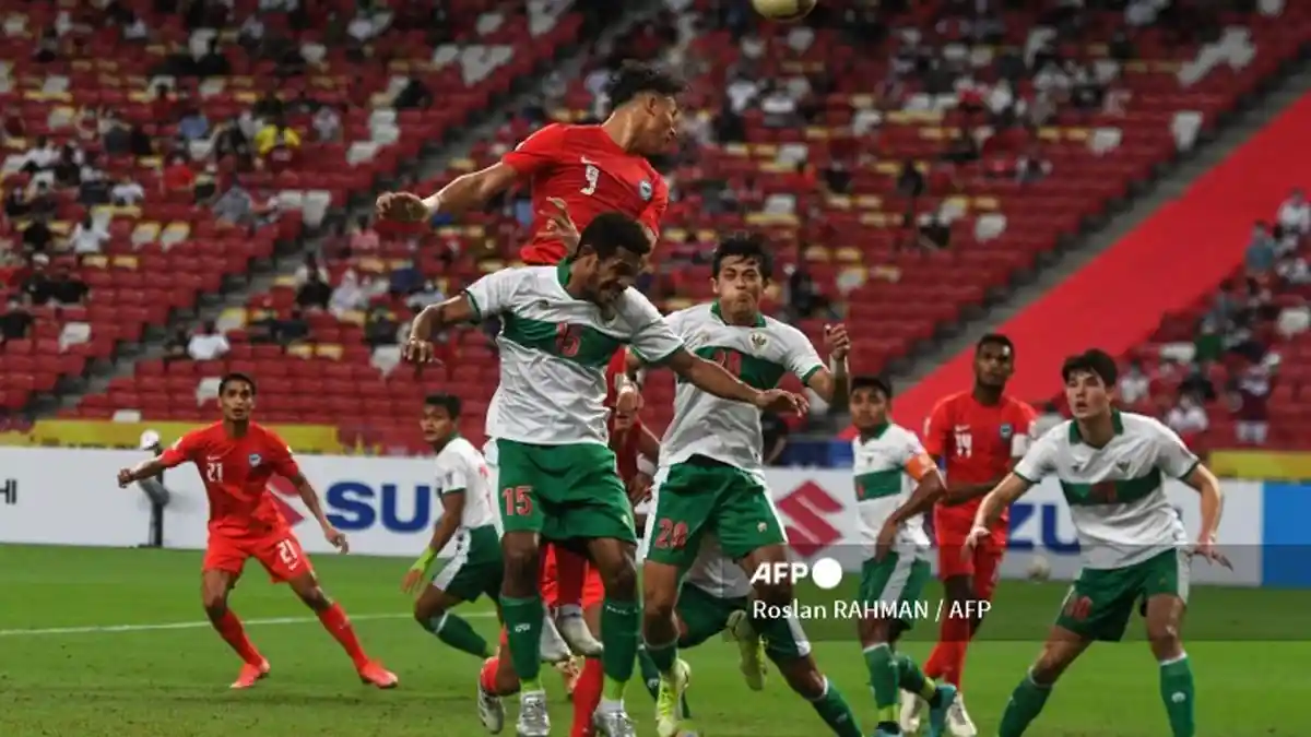 HASIL Indonesia Vs Singapura - Hasil Semifinal Piala AFF 2021 Leg 1 Update, Ikhsan Fandi Hukum Nadeo