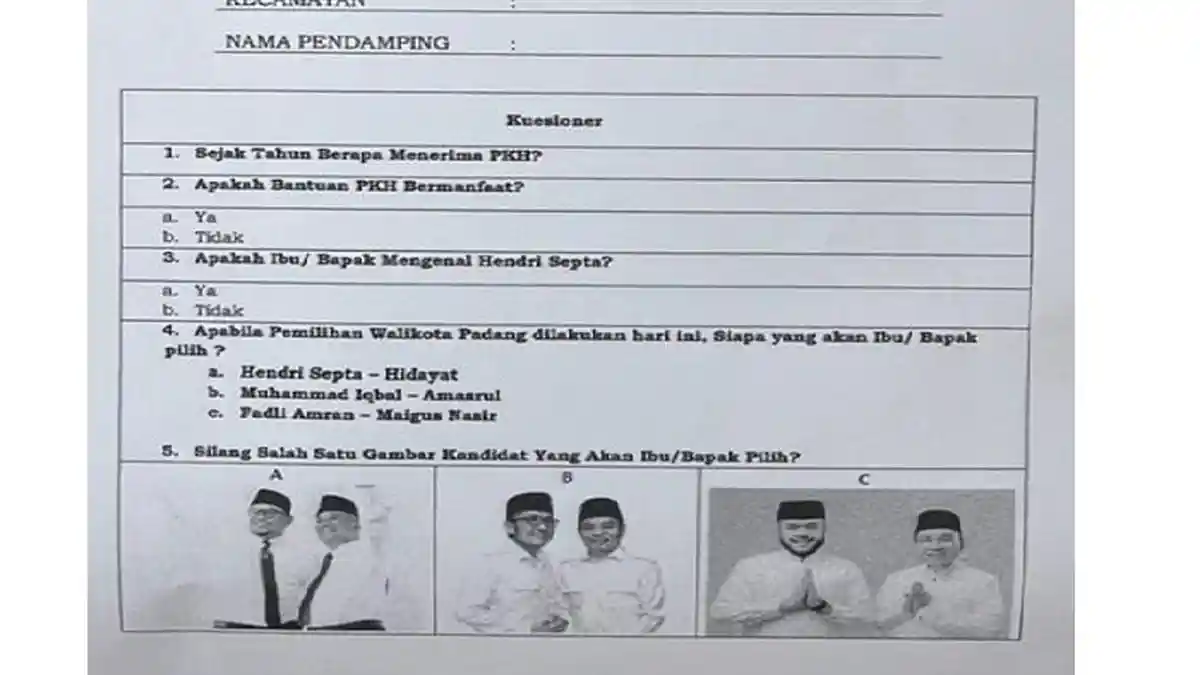 POPULER PADANG: Heboh Kuesioner PKH dan Andree Algamar Raih Penghargaan dari Menteri KKP