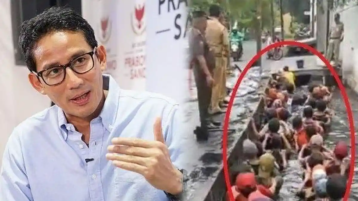 Soal Pegawai Honorer Berendam di Got Air Kotor, Sandiaga Uno: Ada Lebih Banyak Cara Efektif