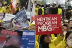 Demonstrasi BEM Tuntut Pemerintah Perbaiki Ekonomi