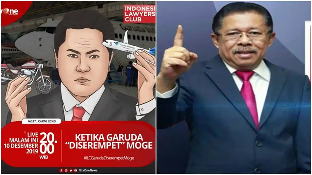SEDANG BERLANGSUNG Live Streaming ILC TV One 'Ketika Garuda Diserempet Moge', Ari Askhara Hadir?