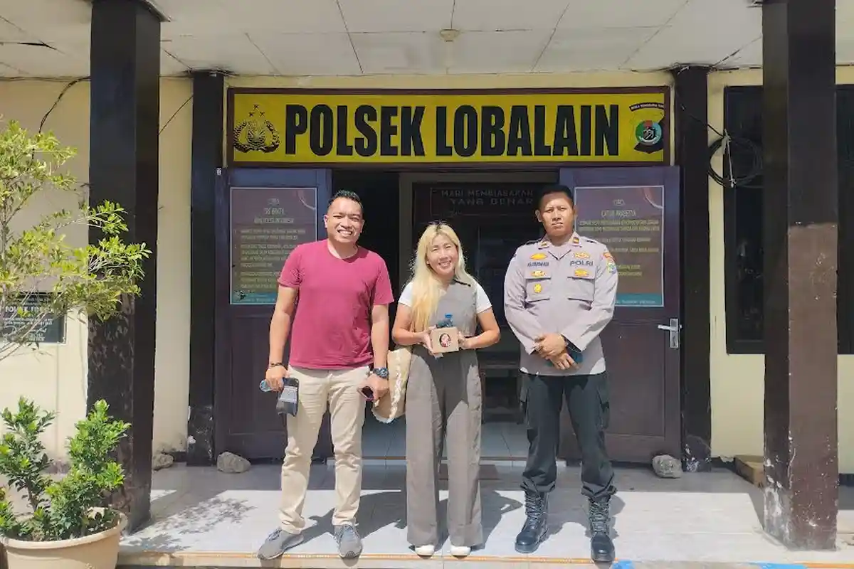 Pimpinan Harian Pagi Pos Kupang Sambangi Markas DOBRAK Polsek Lobalain Rote Ndao