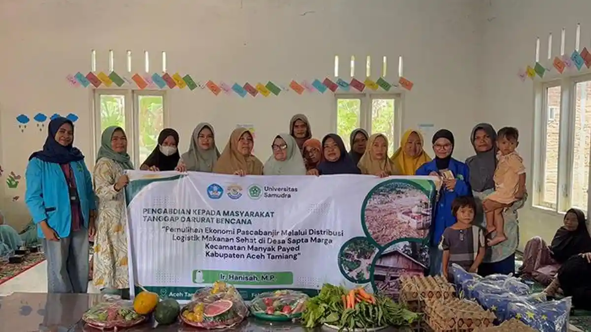 Dosen & Mahasiswa Unsam Distribusi Logistik Makanan Sehat pada Korban Banjir Aceh Tamiang