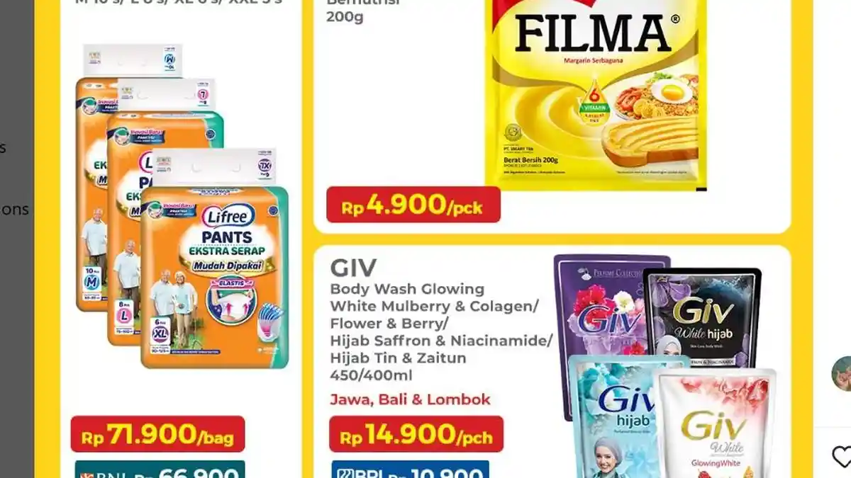KATALOG Promo Indomaret 3-5 Oktober Agustus 2023 Extra Disc BNI, GIV Rp14.90 Popok Dewasa Rp71.900
