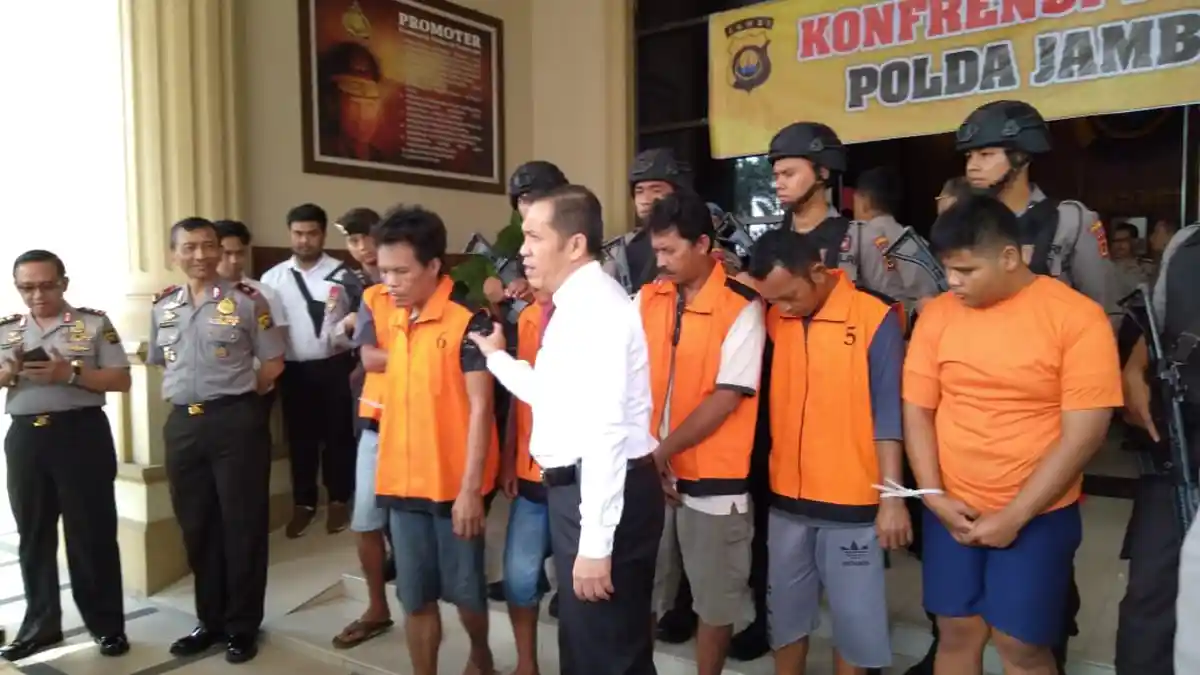 6 Pelaku Illegal Drilling Diamankan Polda Jambi, Ada Warga Jawa Barat dan Sumatera Utara