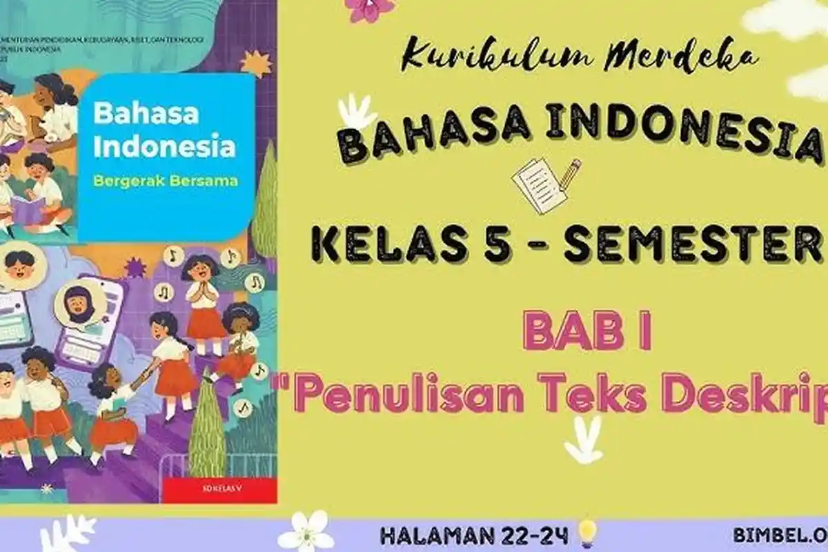 40 Soal dan Kunci Jawaban Bahasa Indonesia Kelas 5 SD Semester 1 Kurikulum Merdeka, Belajar UAS/PAS