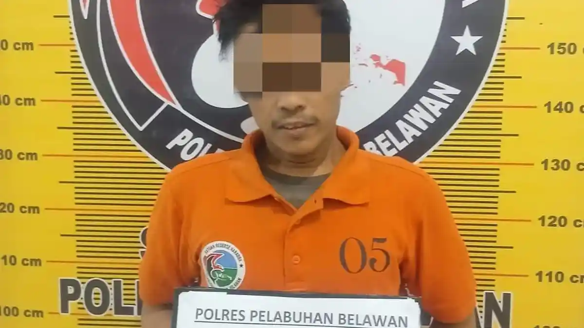 Sat Narkoba Polres Pelabuhan Belawan Gerebek Sarang Narkoba, 1 Pengedar dan 4 Pengguna Ditangkap