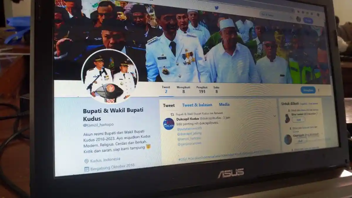 Hartopo Persilakan Warga Kudus yang Hendak Mengadu atau Kritik di Akun Twitter @tamzil_hartopo