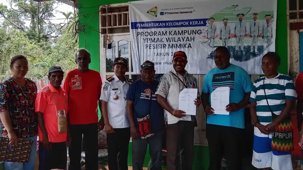 Pengurus Pokja Wilayah SP 1 Distrik Wania Dibentuk, YPMAK Tekankan Hal Ini