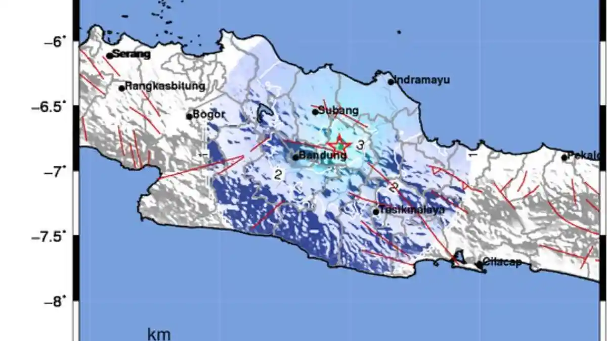 UPDATE Terbaru Gempa Bumi Sumedang Senin Malam, Getaran Keenam Kedalaman 10 Km