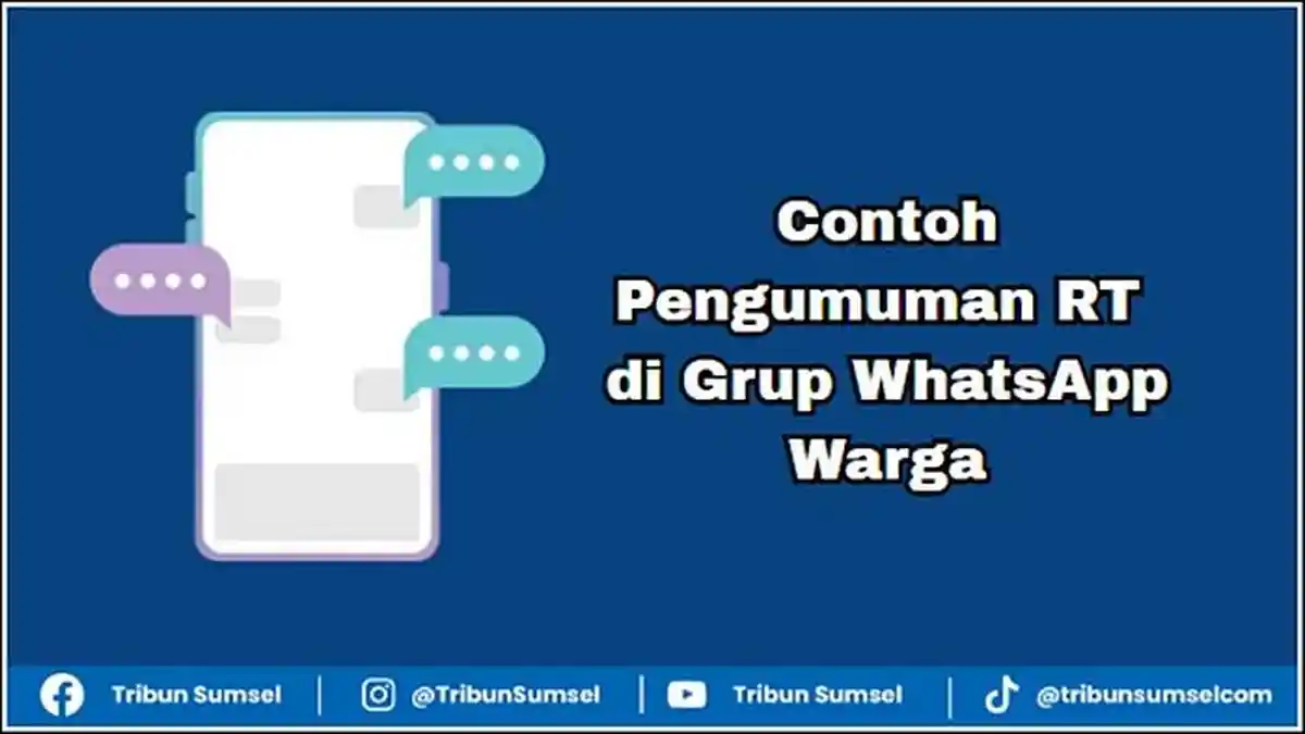 5 Contoh Pengumuman RT di Grup WhatsApp Warga, Rapat hingga Berita Duka