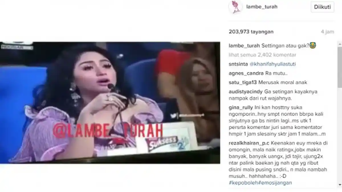 Pertengkaran Nassar dan Dewi Persik di DA4 Settingan? Ini Penjelasannya