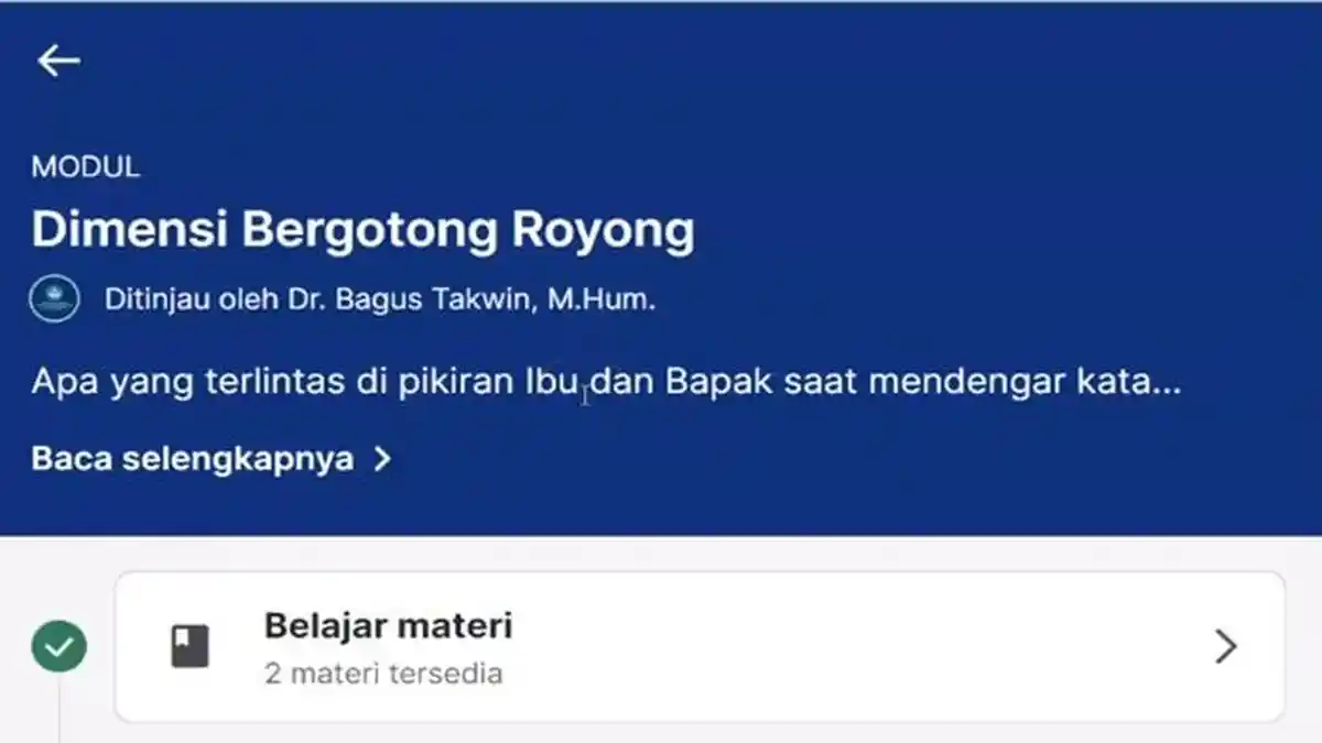 Kunci Jawaban Post Test Modul 4 Dimensi Bergotong Royong, Profil Pelajar Pancasila Kurikulum Merdeka