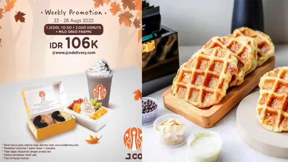 Promo JCO 26 Agustus 2022, JCool To Go Duo Donuts Milo Oreo Frappe 106 ...