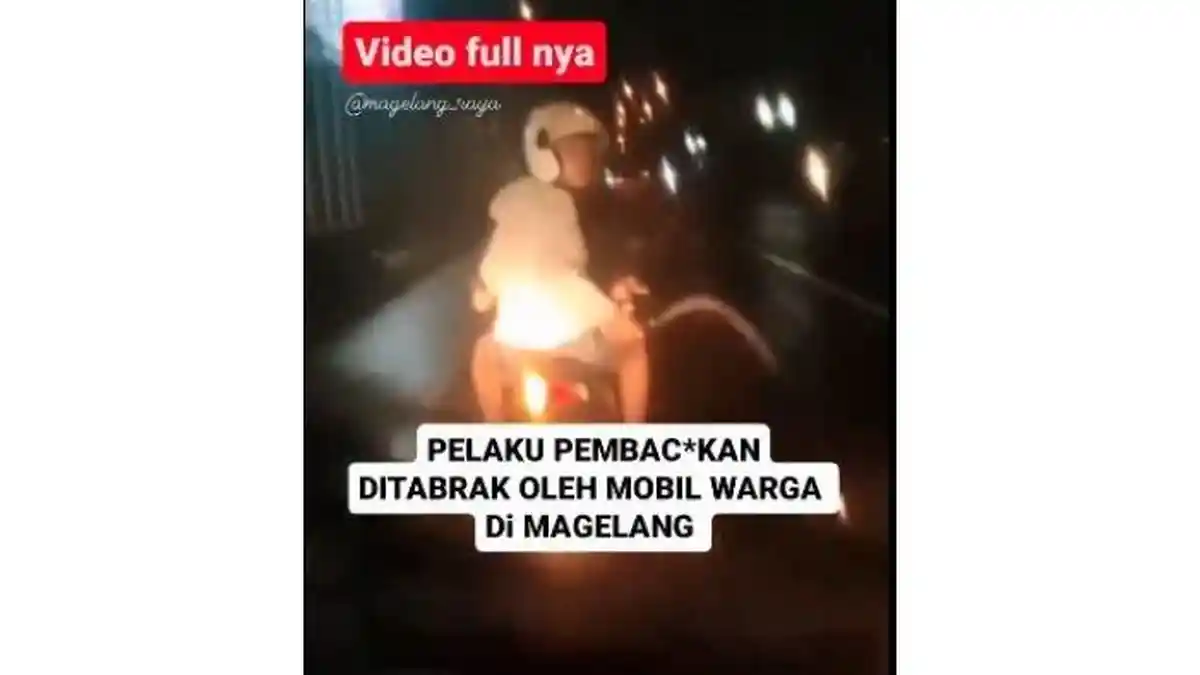 Pengemudi Tabrak 2 Remaja di Magelang yang Nenteng Celurit