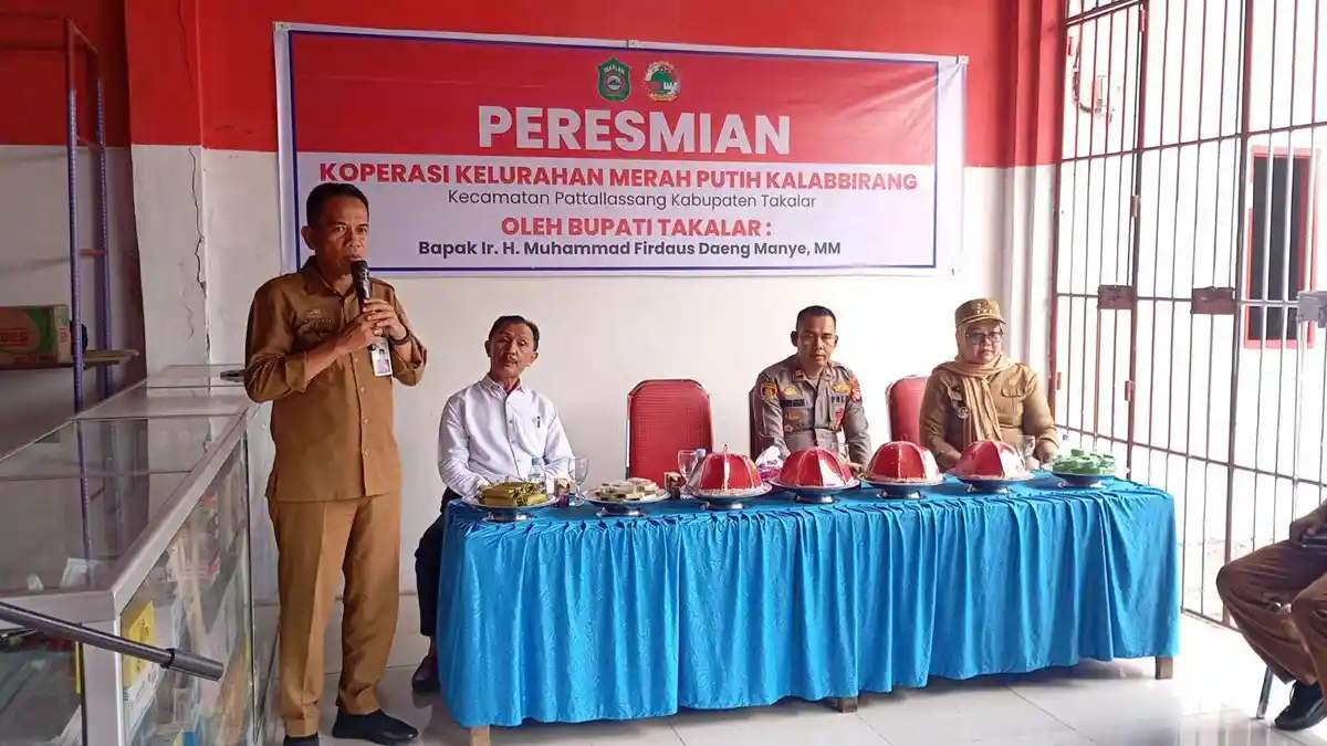 Koperasi Merah Putih Kalabbirang Diresmikan, Bukti Nyata Gerakan Takalar Cepat