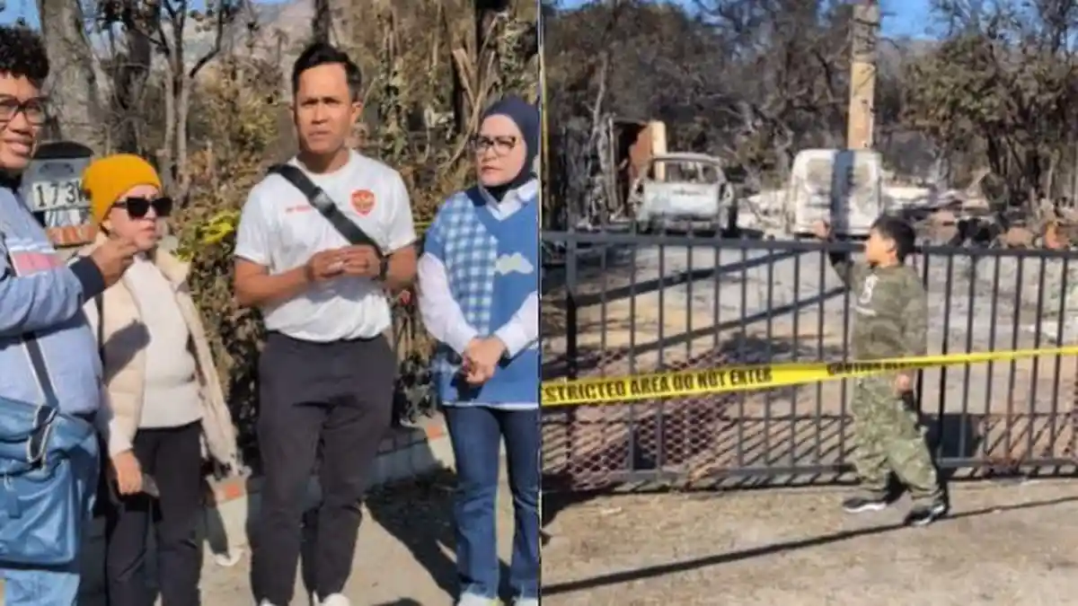 Uya Kuya Diusir Warga Los Angeles Buat Konten di Puing Rumah Kebakaran