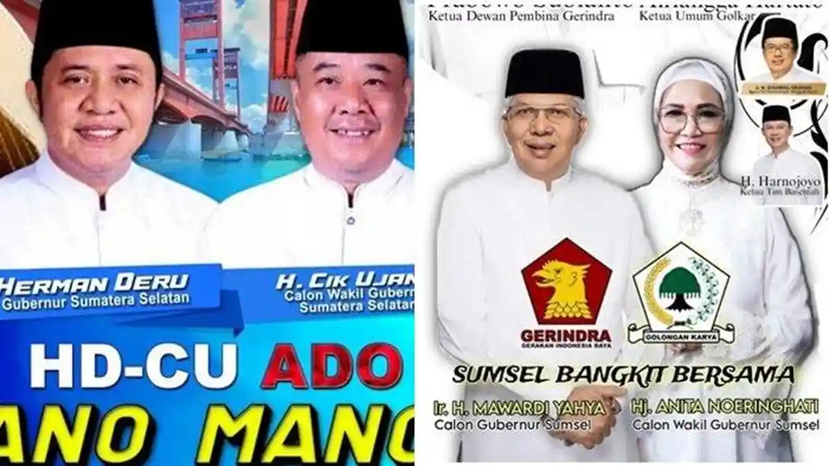 Pilgub Sumsel 2024 Diprediksi Akan Head to Head HDCU vs Matahati, Pasangan HAPAL Belum Ada Perahu