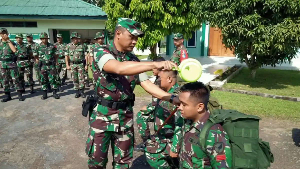 Kodim 1204/Sanggau Gelar Acara Penerimaan Warga Baru Kodim