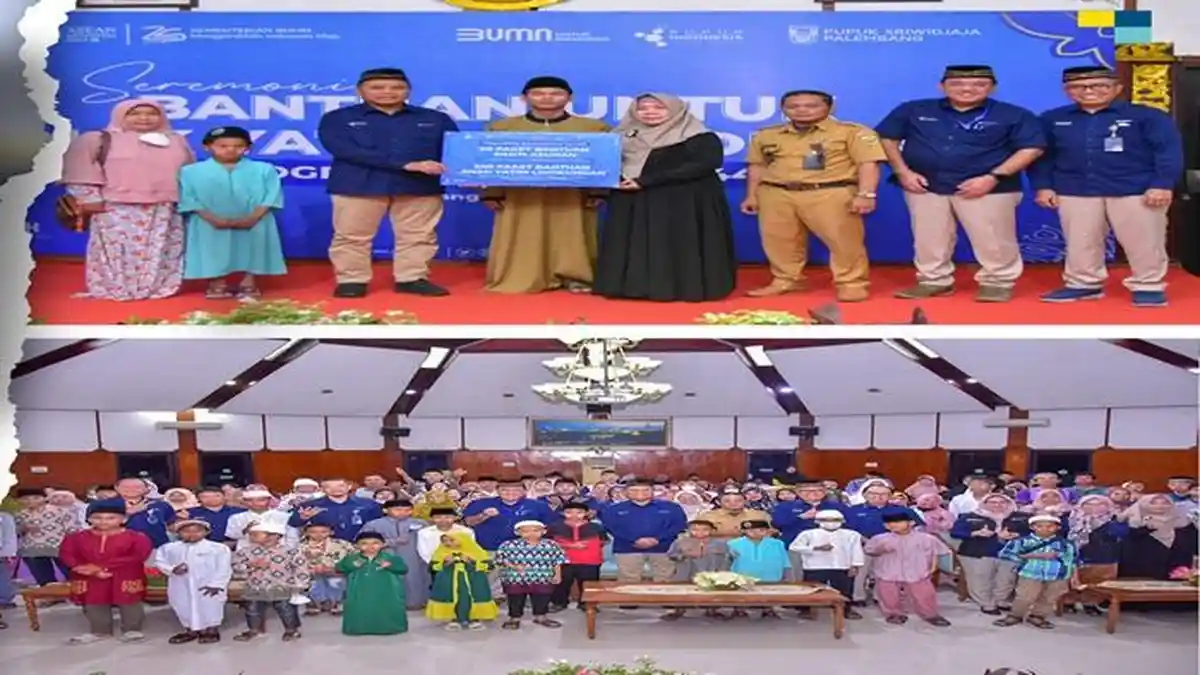 Pusri Salurkan Bantuan Kepada Anak Yatim dan Dhuafa di Bulan Ramadan