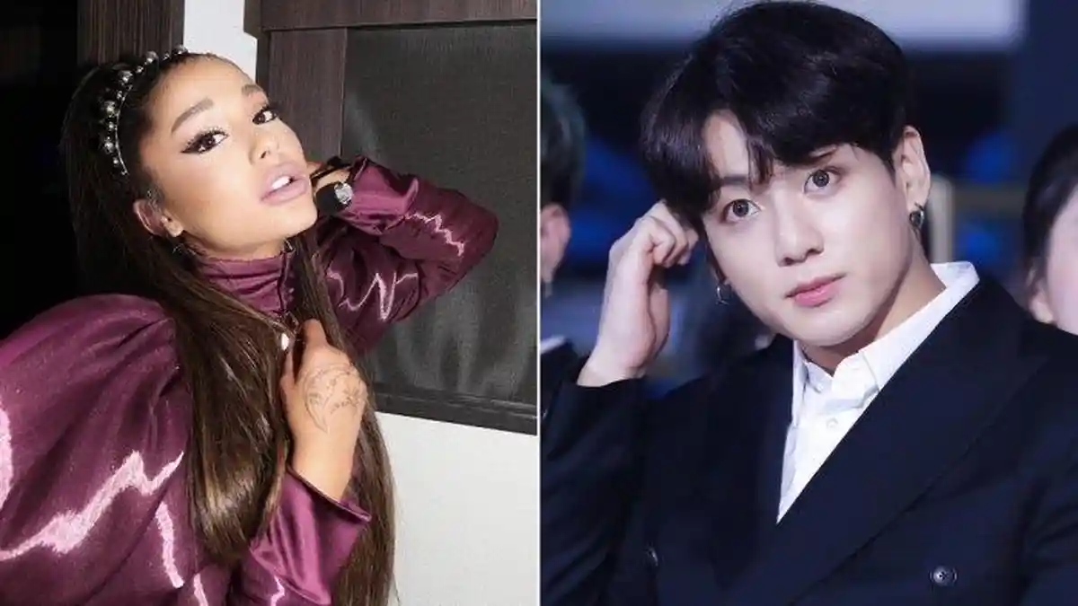 Begini Jadi ketika Jungkook BTS Ketemu Idolanya Ariana Grande di Amerika