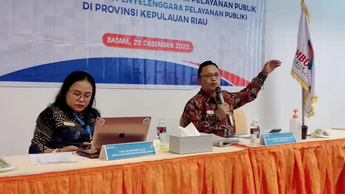 HASIL Penilaian Ombudsman Kepri Terkait Pelayanan Instansi Pemda di Kepri 2022