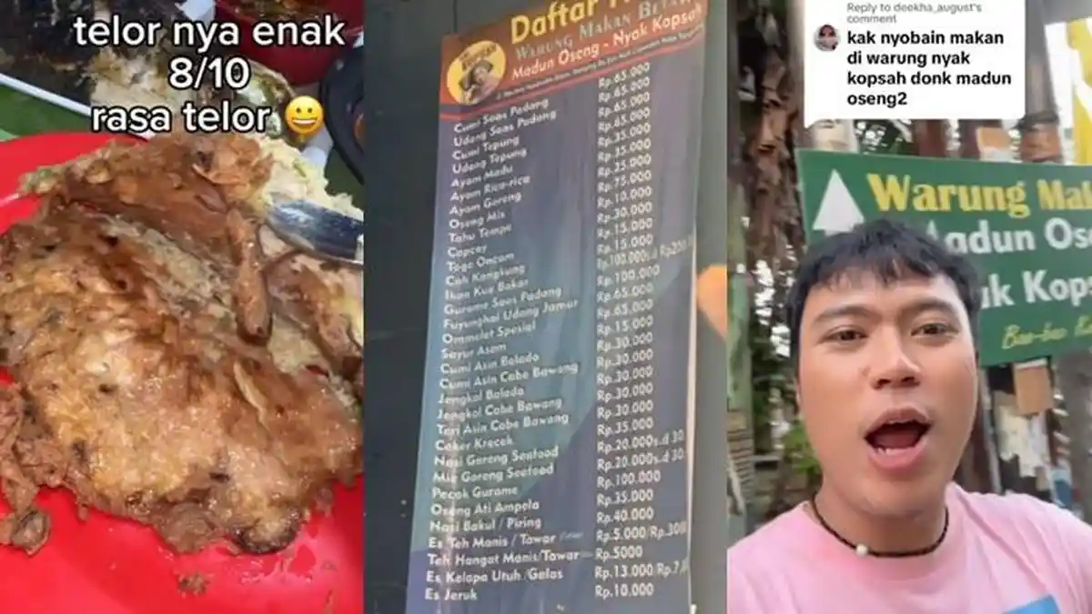 Harga Makanan di Warung Nyak Kopsah Dicap Mahal, Gaya Lesehan tapi Harga Elit, Telur Dadar Rp65 Ribu