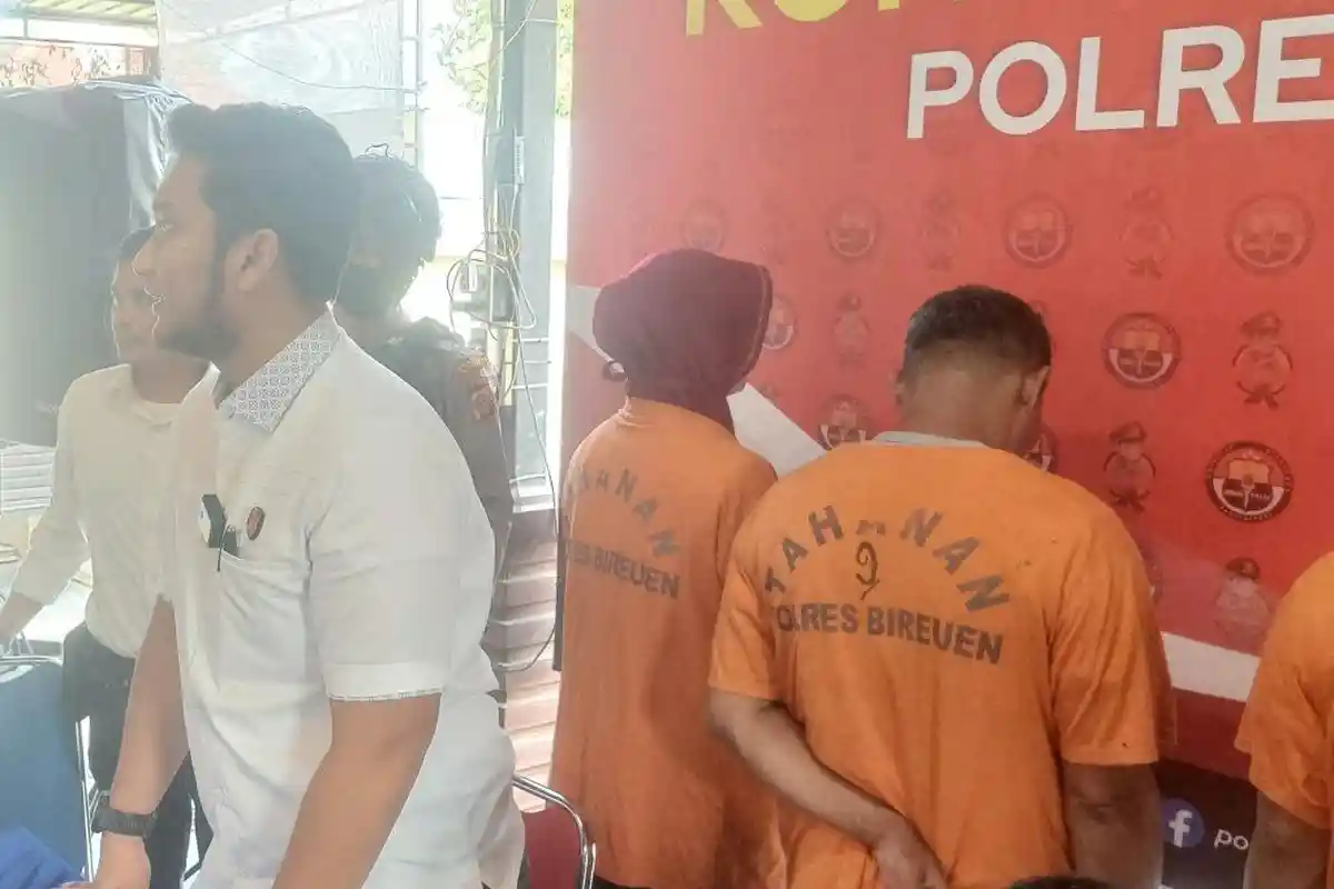 Dalam Kasus Curanmor di Bireuen, Suami Istri Asal Riau Berperan Sebagai Pengantar