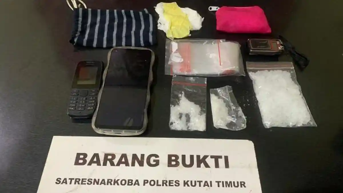 Satresnarkoba Polres Kutai Timur Bekuk 2 Orang Diduga Simpan Sabu 60 Gram