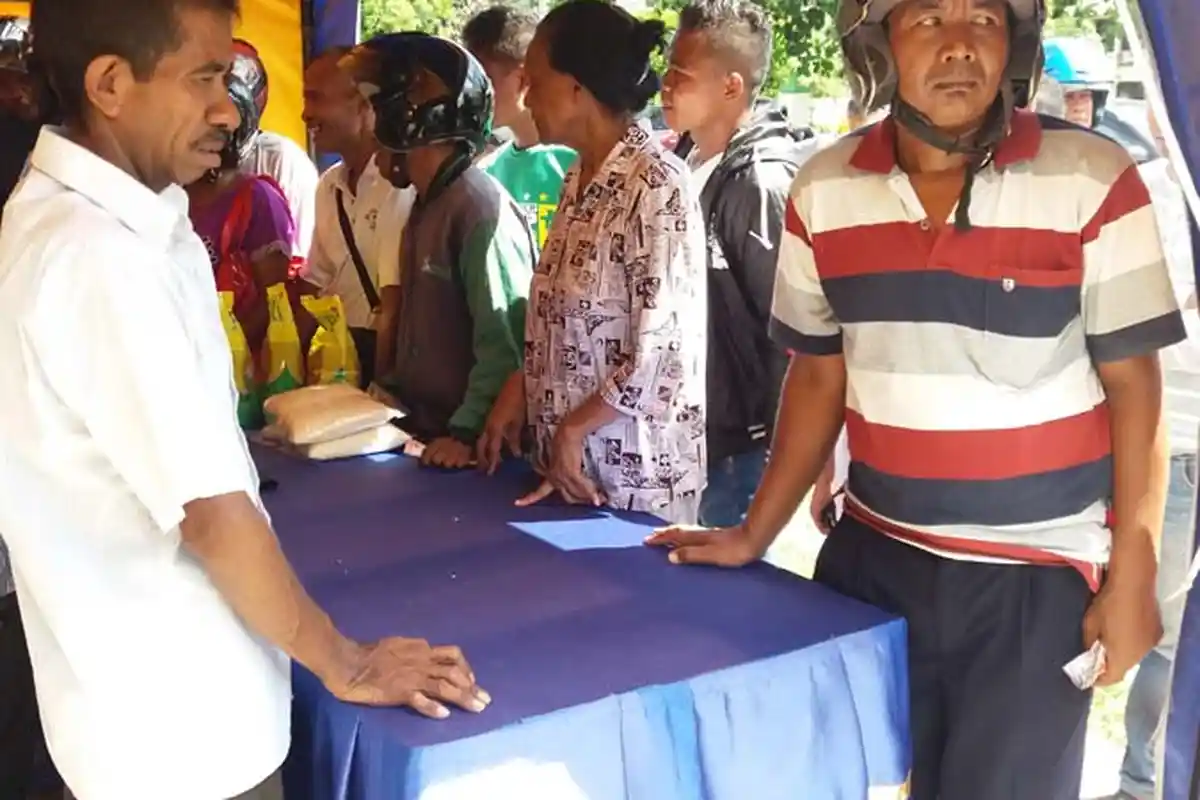 Kali Ini Pembelian Beras Operasi Pasar Gunakan Kupon