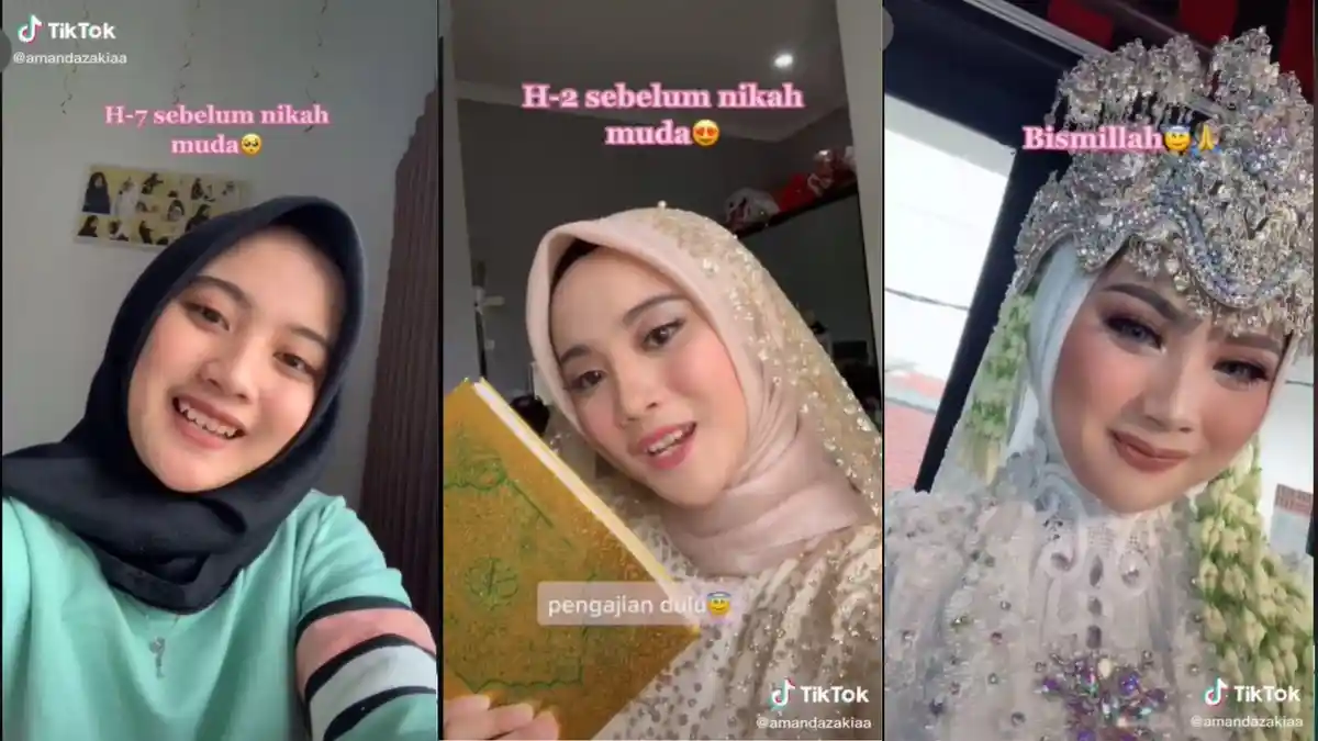 VIRAL Wanita Nikah Muda di Usianya ke-20, Sudah Pacaran 4 Tahun dengan Suami
